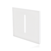 AUFSATZ WEISS | QUADRATISCH | MITTIG | FÜR TREPPENEINBAULEUCHTEN