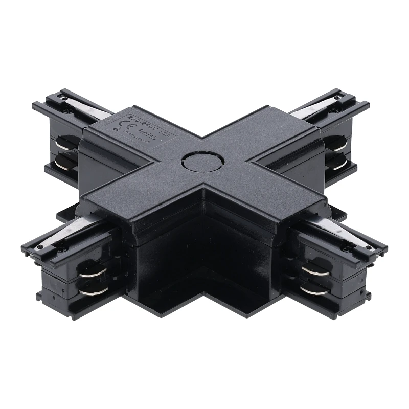 811860 INBOUW 3-FASE | X-VORM CONNECTOR | ZWART 811860 INBOUW 3-FASE | X-VORM CONNECTOR | ZWART