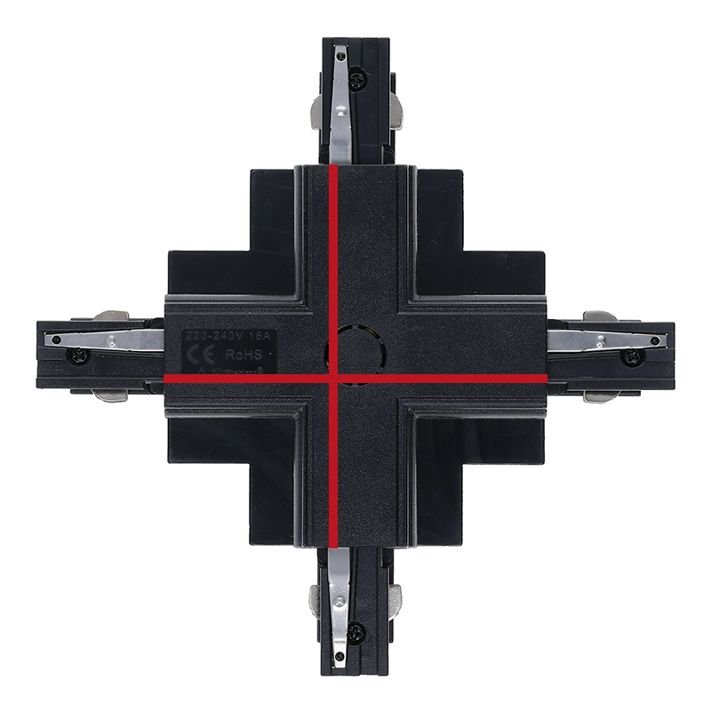 811860 INBOUW 3-FASE | X-VORM CONNECTOR | ZWART 811860 INBOUW 3-FASE | X-VORM CONNECTOR | ZWART
