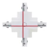 811877 INBOUW 3-FASE | X-VORM CONNECTOR | WIT